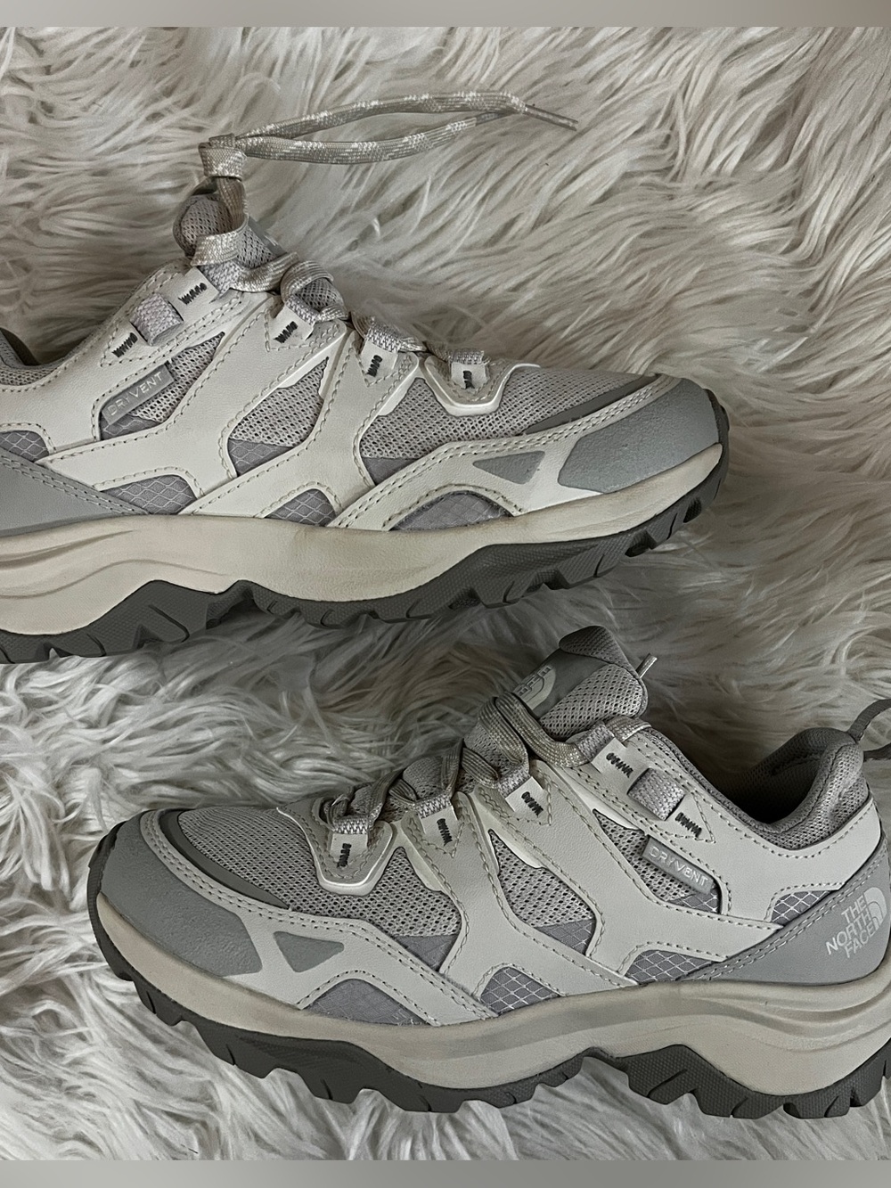 North Face Women’s Hedgehog 3 Waterproof Shoes - Calacatta/Soapstone 6